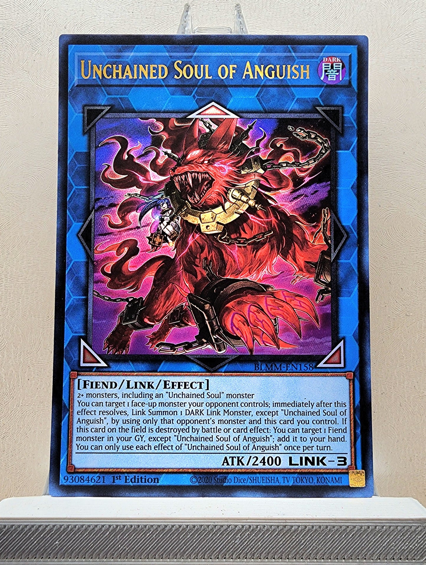 Yugioh! 1x Unchained Soul of Anguish (BLMM - Ultra Rare) 1st Edition