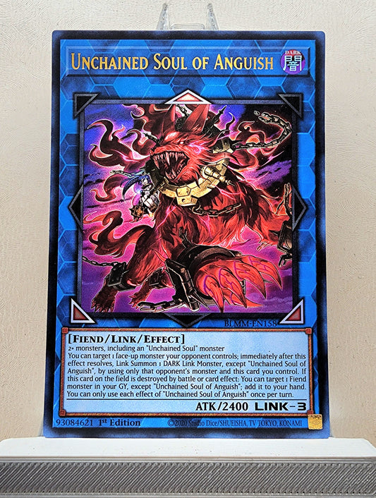Yugioh! 1x Unchained Soul of Anguish (BLMM - Ultra Rare) 1st Edition