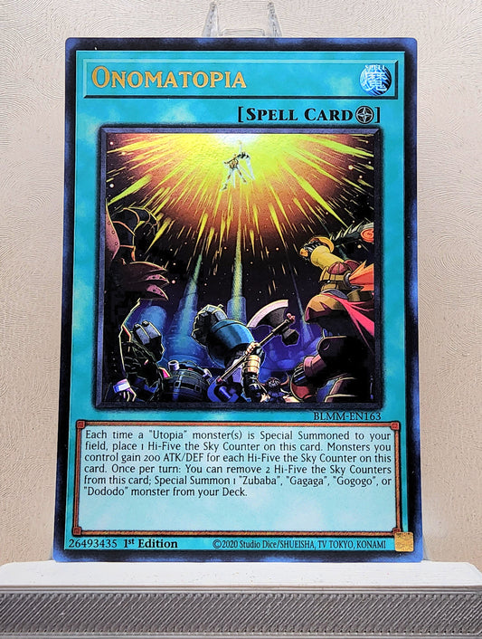 Yugioh! 1x Onomatopia (BLMM - Ultra Rare) 1st Edition