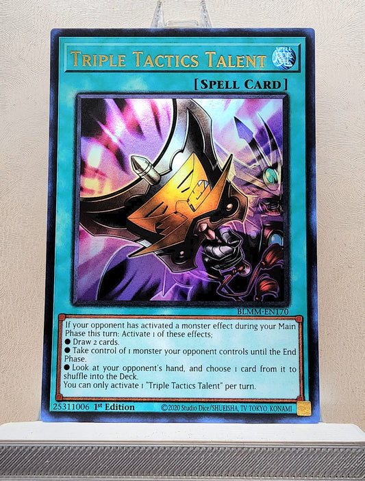 Yugioh! 1x Triple Tactics Talent (BLMM - Ultra Rare) 1st Edition