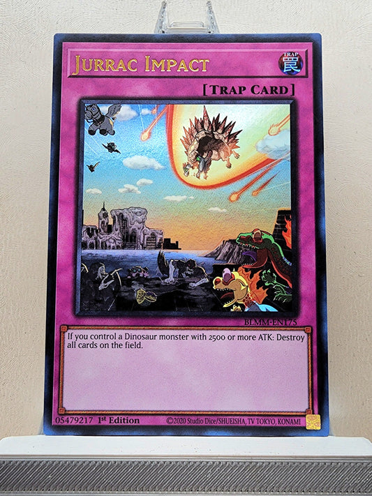Yugioh! 1x Jurrac Impact (BLMM - Ultra Rare) 1st Edition