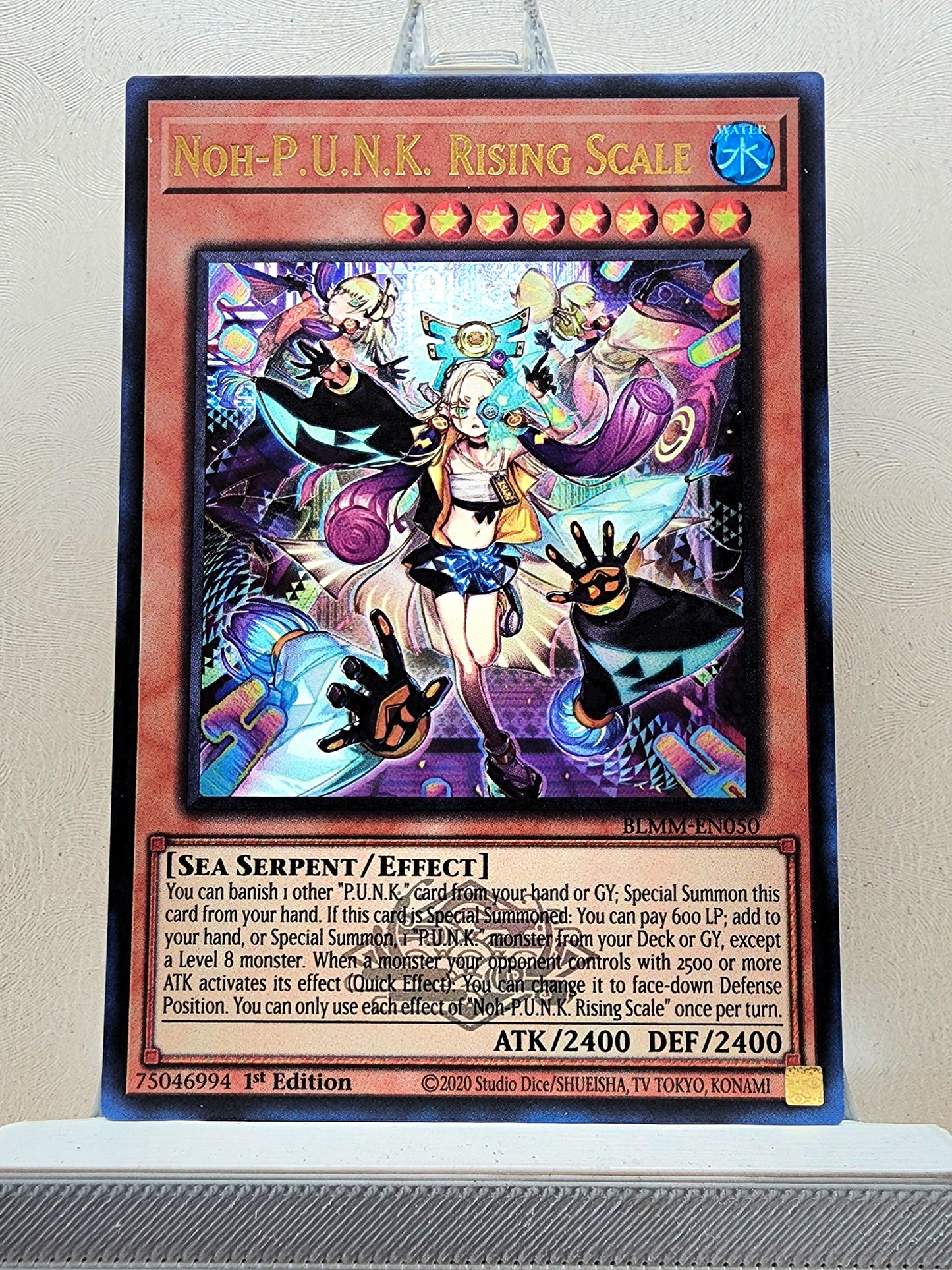 Yugioh! 1x Noh-P.U.N.K. Rising Scale (BLMM - Emblazoned Ultra Rare) 1st Edition