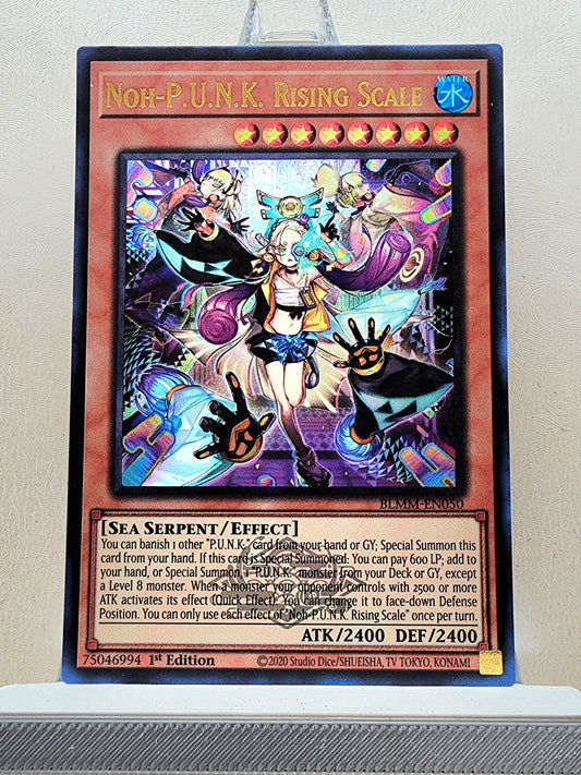 Yugioh! 1x Noh-P.U.N.K. Rising Scale (BLMM - Emblazoned Ultra Rare) 1st Edition