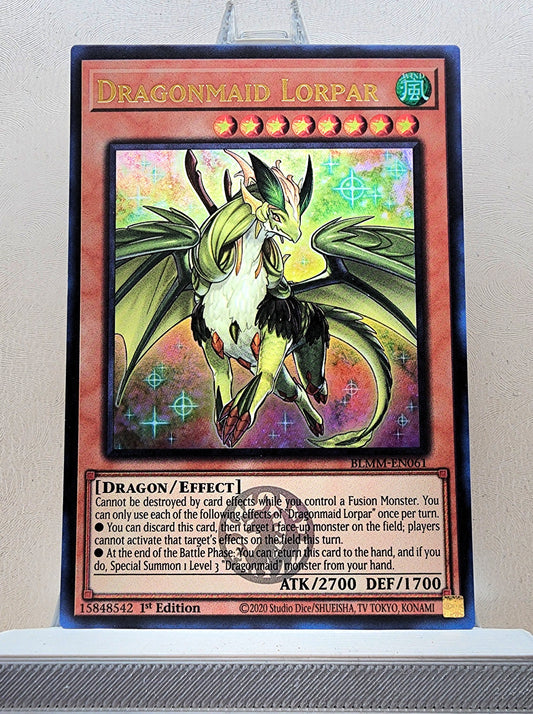 Yugioh! 1x Dragonmaid Lorpar (BLMM - Emblazoned Ultra Rare) 1st Edition