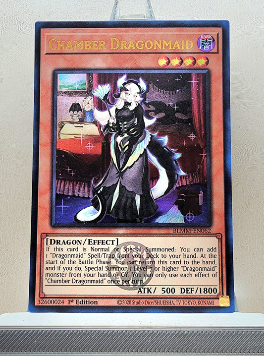 Yugioh! 1x Chamber Dragonmaid (BLMM - Emblazoned Ultra Rare) 1st Edition