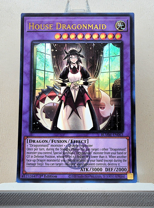 Yugioh! 1x House Dragonmaid (BLMM - Emblazoned Ultra Rare) 1st Edition
