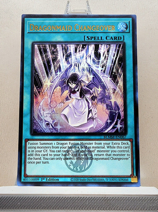 Yugioh! 1x Dragonmaid Changeover (BLMM - Emblazoned Ultra Rare) 1st Edition