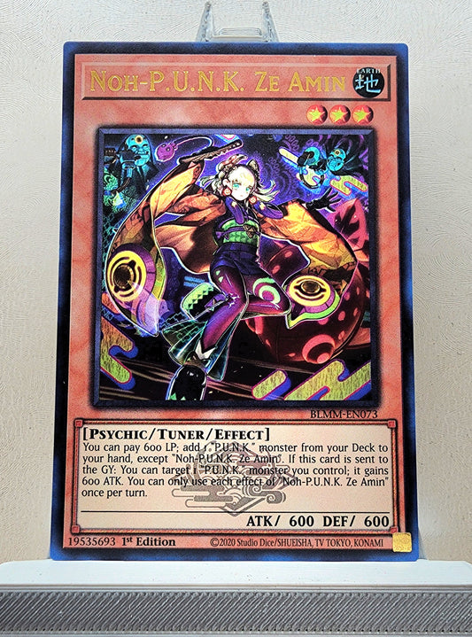 Yugioh! 1x Noh-P.U.N.K. Ze Amin (BLMM - Emblazoned Ultra Rare) 1st Edition