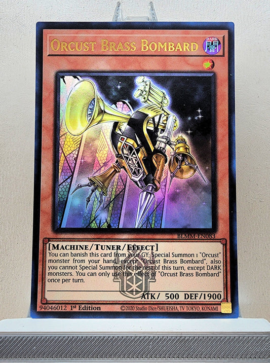 Yugioh! 1x Orcust Brass Bombard (BLMM - Emblazoned Ultra Rare) 1st Edition