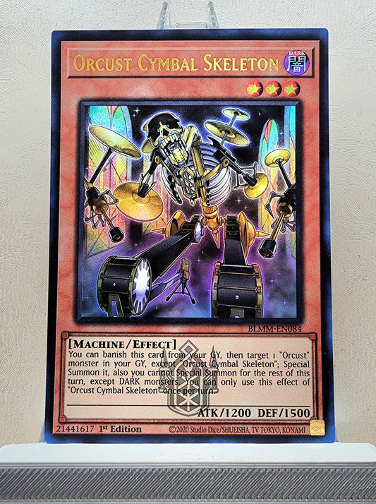 Yugioh! 1x Orcust Cymbal Skeleton (BLMM - Emblazoned Ultra Rare) 1st Edition