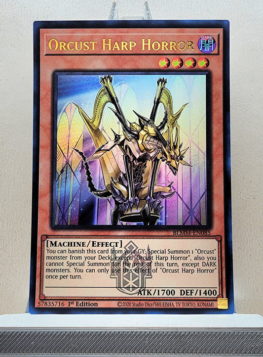 Yugioh! 1x Orcust Harp Horror (BLMM - Emblazoned Ultra Rare) 1st Edition