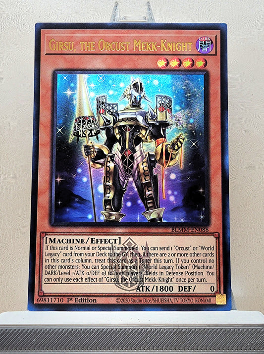 Yugioh! 1x Girsu, the Orcust Mekk-Knight (BLMM - Emblazoned Ultra Rare) 1st Edition
