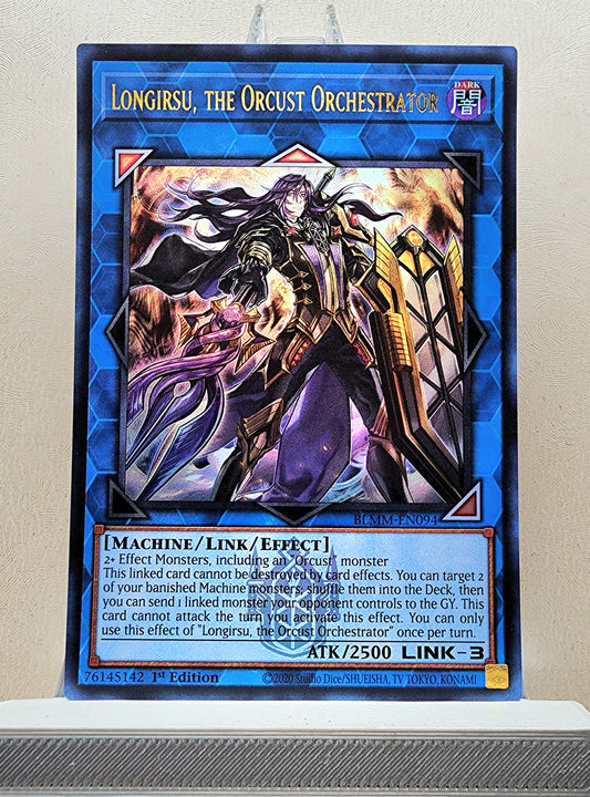 Yugioh! 1x Longirsu, the Orcust Orchestrator (BLMM - Emblazoned Ultra Rare) 1st Edition