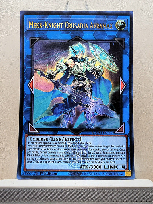 Yugioh! 1x Mekk-Knight Crusadia Avramax (BLMM - Emblazoned Ultra Rare) 1st Edition