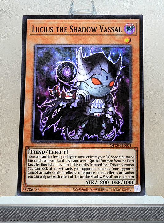 Yugioh! 1x Lucius the Shadow Vassal (OP28 - Super Rare) Unli Edition