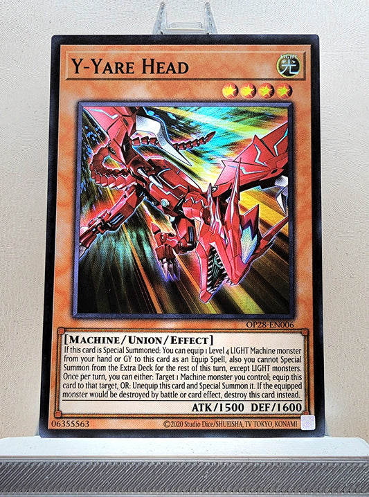 Yugioh! 1x Y-Yare Head (OP28 - Super Rare) Unli Edition