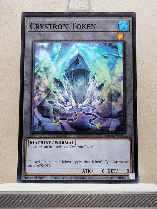 Yugioh! 1x Crystron Token (OP28 - Super Rare) Unli Edition