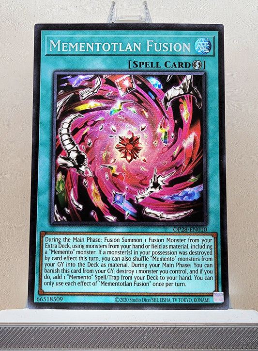 Yugioh! 1x Mementotlan Fusion (OP28 - Super Rare) Unli Edition