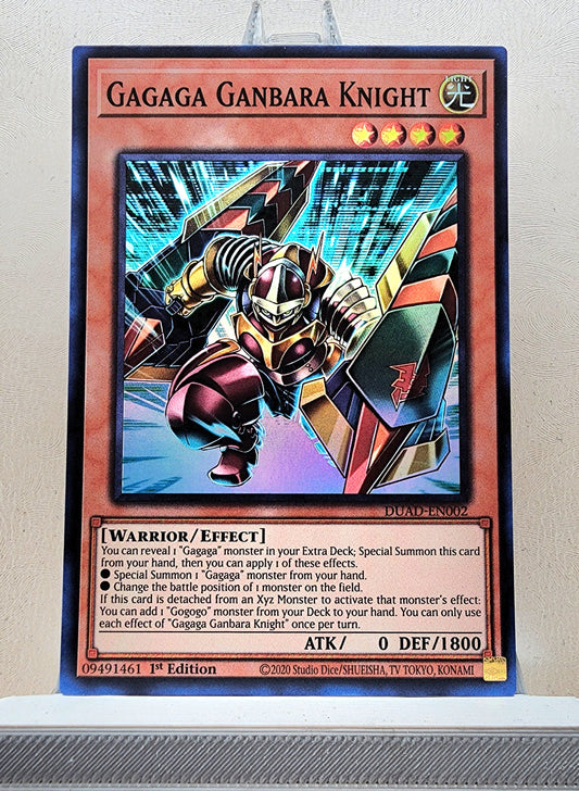 Yugioh! 1x Gagaga Ganbara Knight (DUAD - Super Rare) 1st Edition
