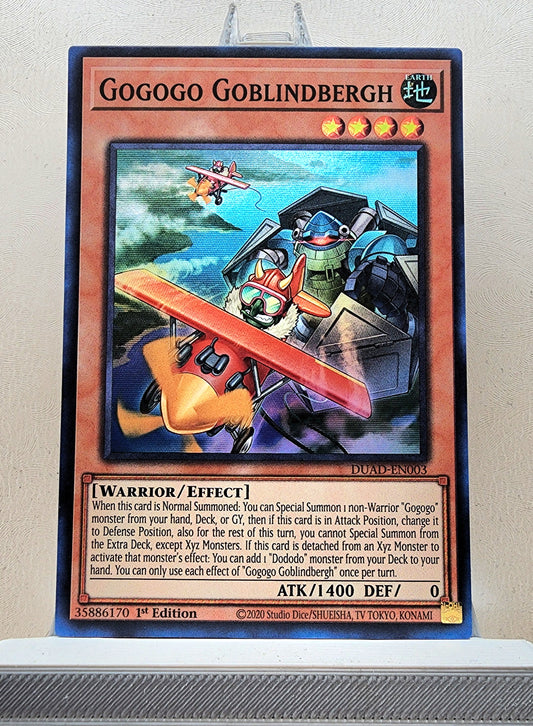 Yugioh! 1x Gogogo Goblindbergh (DUAD - Super Rare) 1st Edition