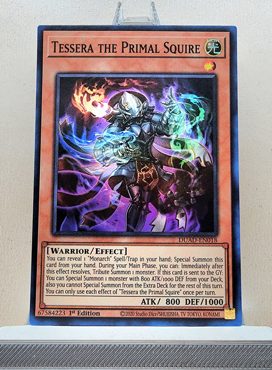 Yugioh! 1x Tessera the Primal Squire (DUAD - Super Rare) 1st Edition