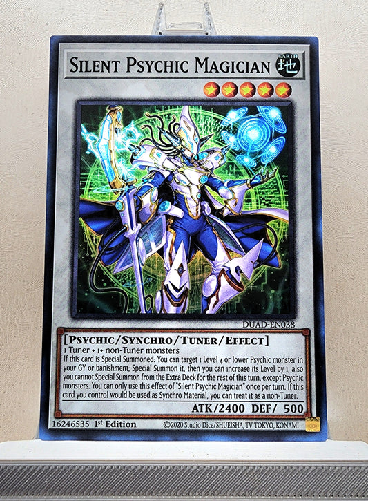 Yugioh! 1x Silent Psychic Magician (DUAD - Super Rare) 1st Edition