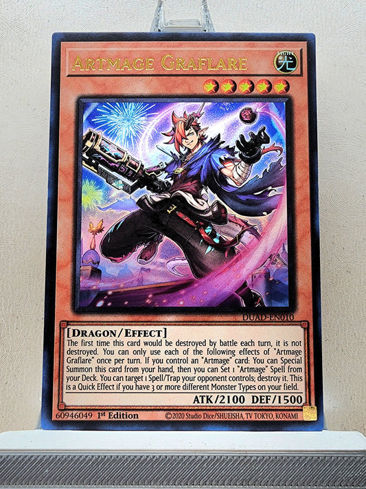 Yugioh! 1x Artmage Graflare (DUAD - Ultra Rare) 1st Edition