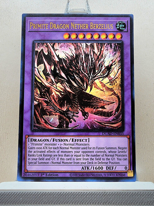 Yugioh! 1x Primite Dragon Nether Berzelius (DUAD - Ultra Rare) 1st Edition