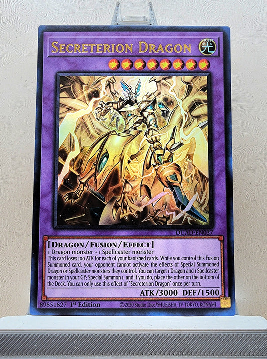 Yugioh! 1x Secreterion Dragon (DUAD - Ultra Rare) 1st Edition
