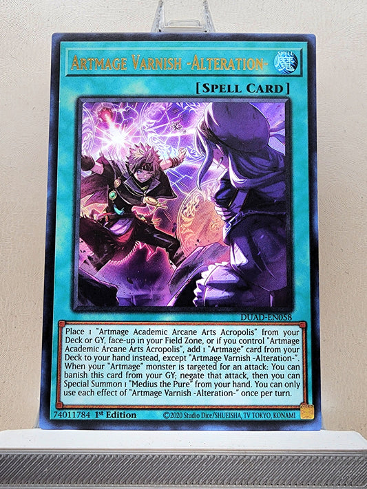 Yugioh! 1x Artmage Varnish Alteration (DUAD - Ultra Rare) 1st Edition