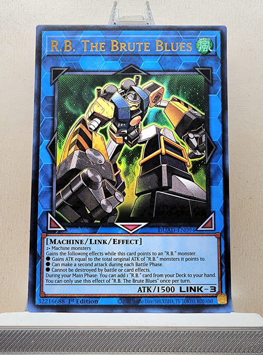Yugioh! 1x R.B. The Brute Blues (DUAD - Ultra Rare) 1st Edition
