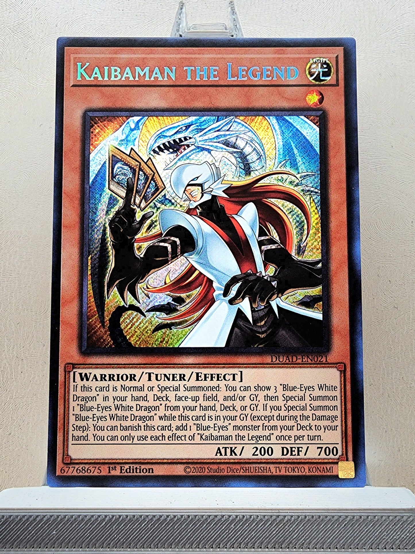 Yugioh! 1x Kaibaman the Legend (DUAD - Secret Rare) 1st Edition