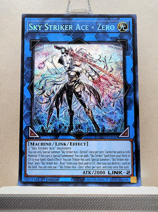 Yugioh! 1x Sky Striker Ace = Zero (DUAD - Secret Rare) 1st Edition