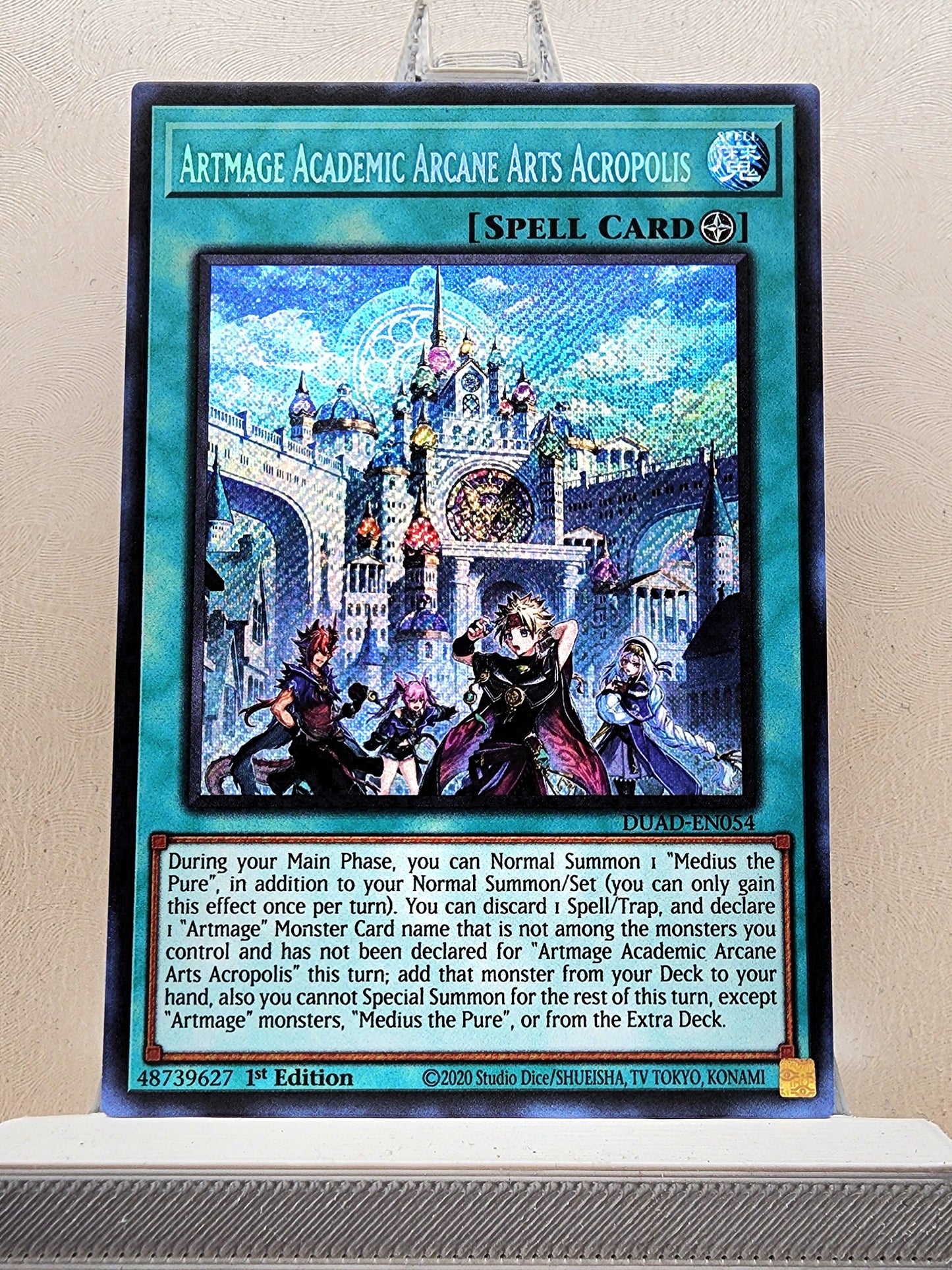 Yugioh! 1x Artmage Academic Arcane Arts Acropolis (DUAD - Secret Rare) 1st Edition