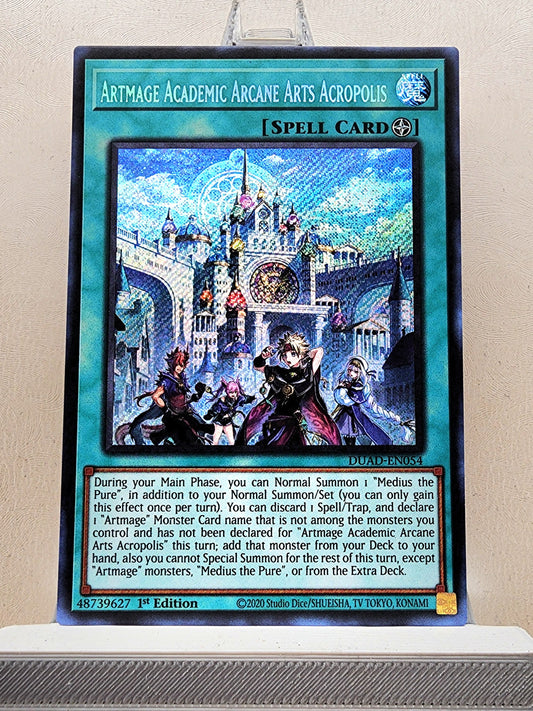 Yugioh! 1x Artmage Academic Arcane Arts Acropolis (DUAD - Secret Rare) 1st Edition