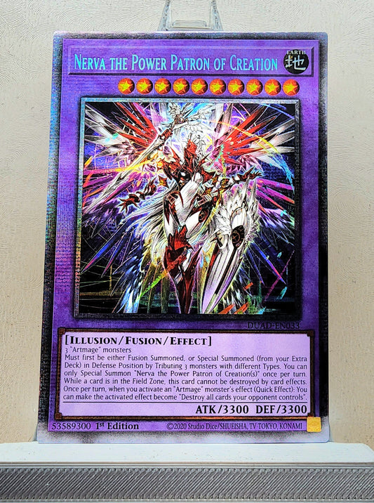 Yugioh! 1x Nerva the Power Patron of Creation (DUAD - Starlight Rare) 1st Edition