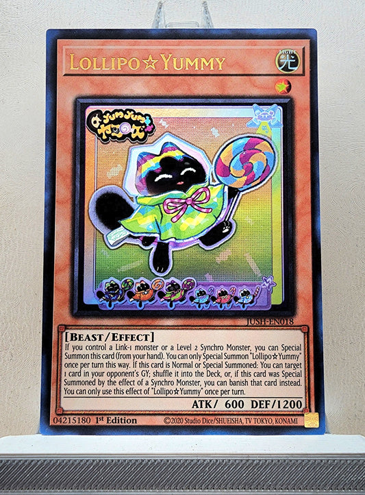 Yugioh! 1x Lollipo☆Yummy (JUSH - Ultra Rare) 1st Edition