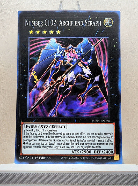 Yugioh! 1x Number C102: Archfiend Seraph (JUSH - Super Rare) 1st Edition