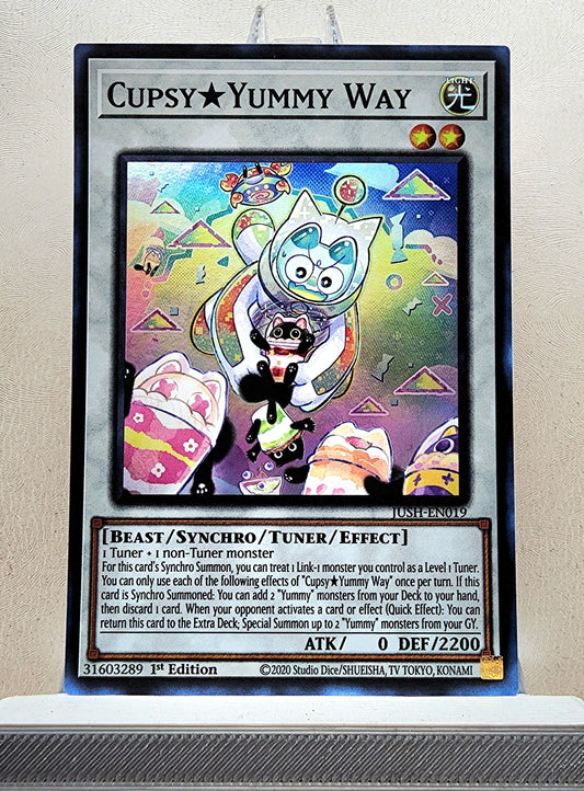 Yugioh! 1x Cupsy★Yummy Way (JUSH - Super Rare) 1st Edition