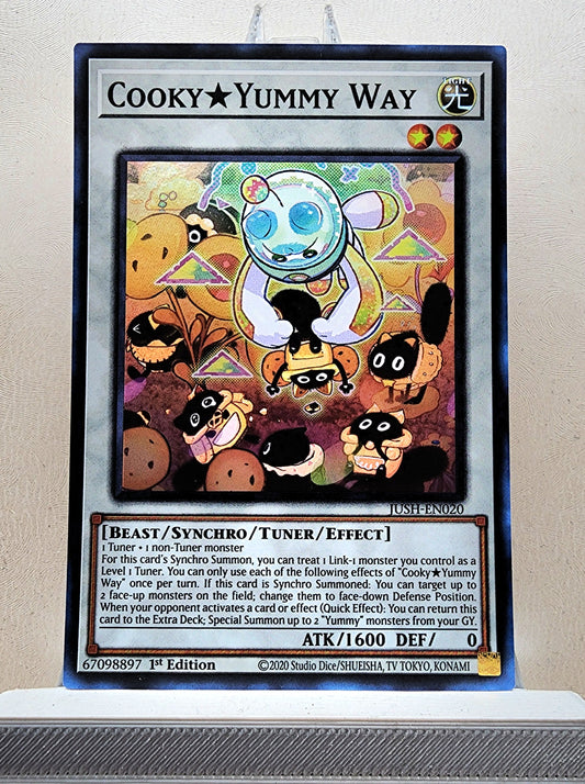 Yugioh! 1x Cooky★Yummy Way (JUSH - Super Rare) 1st Edition