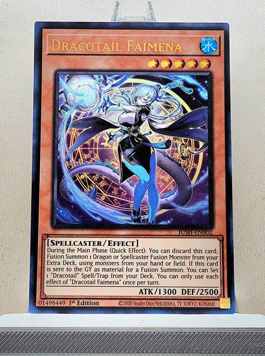 Yugioh! 1x Dracotail Faimena (JUSH - Ultra Rare) 1st Edition