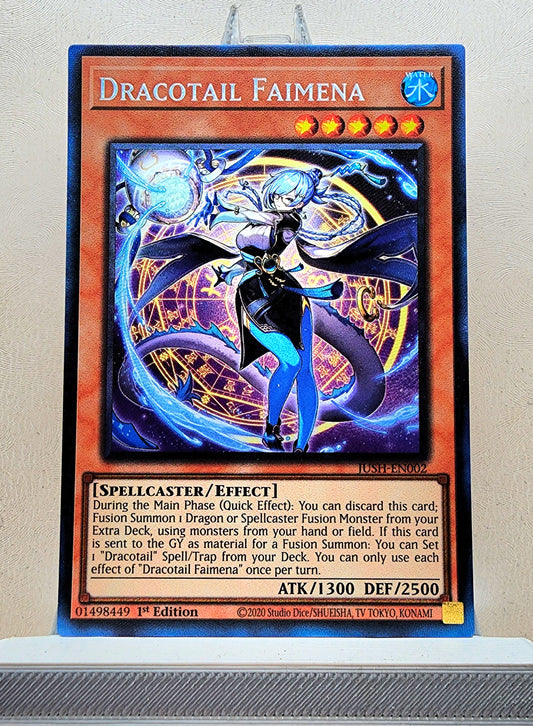 Yugioh! 1x Dracotail Faimena (JUSH - Collectors Rare) 1st Edition
