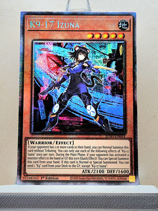 Yugioh! 1x K9-17 Izuna (JUSH - Starlight Rare) 1st Edition
