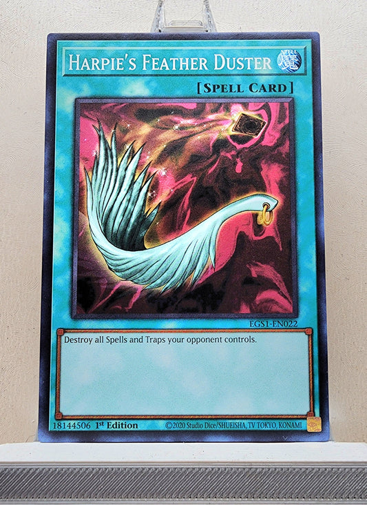 Yugioh! 1x Harpie's Feather Duster (EGS1 - Super Rare) 1st Edition