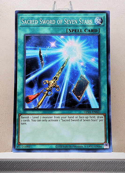 Yugioh! 1x Sacred Sword of Seven Stars (OP21 - Common) Unli Edition