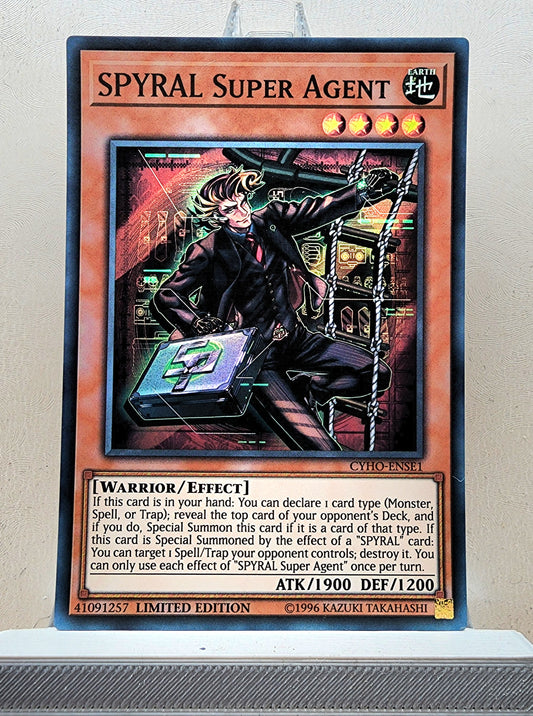 Yugioh! 1x Spyral Super Agent (CYHO - Super Rare) Limited Edition