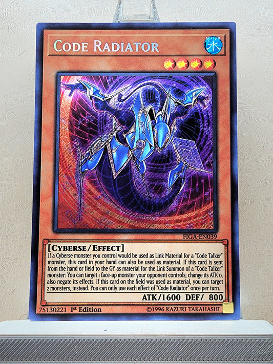 Yugioh! 1x Code Radiator (FIGA - Secret Rare) 1st Edition