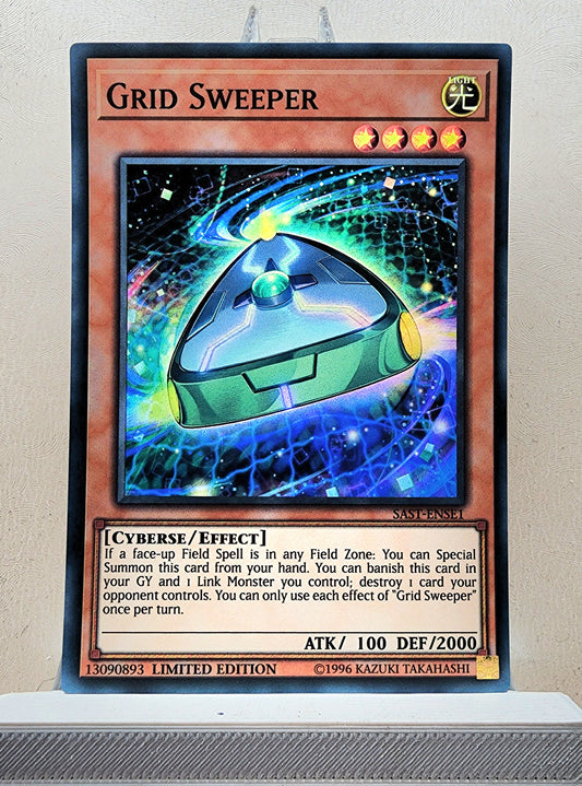 Yugioh! 1x Grid Sweeper (SAST - Super Rare) Limited Edition