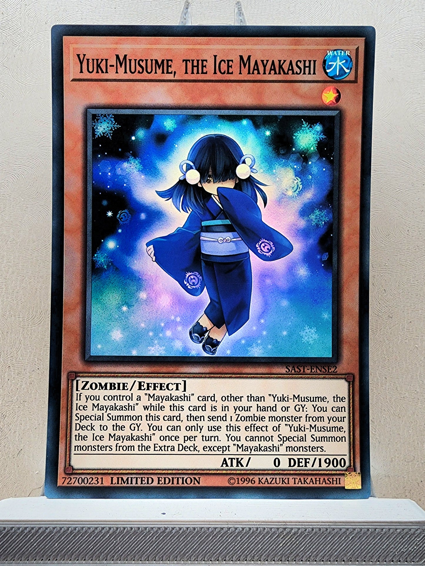 Yugioh! 1x Yuki-Musume the Ice Mayakashi (SAST - Super Rare) Limited Edition