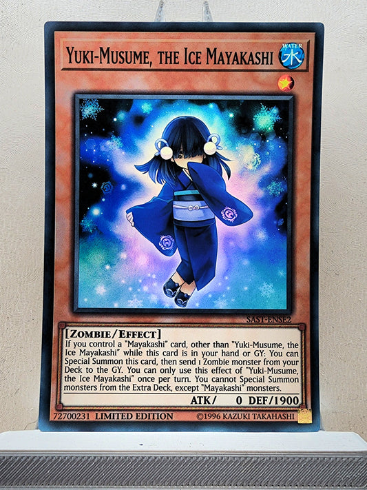 Yugioh! 1x Yuki-Musume the Ice Mayakashi (SAST - Super Rare) Limited Edition